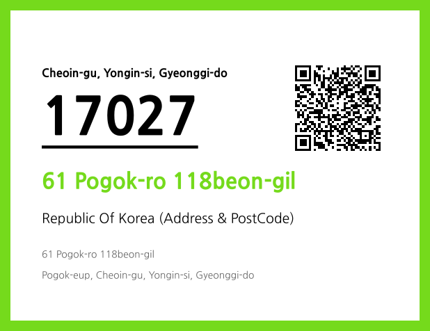 Address and Postal Code QR Code Image (CC BY 4.0)