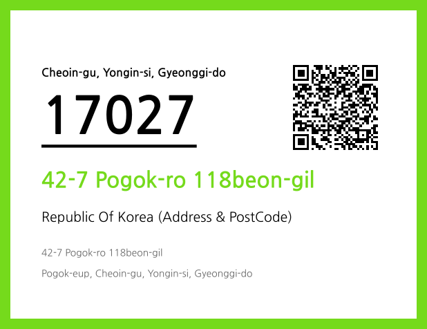 CC BY 4.0 Address and Postal Code QR Code Image (CC BY 4.0)