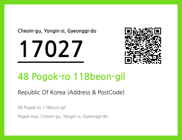 CC BY 4.0 Address and Postal Code QR Code Image (CC BY 4.0)