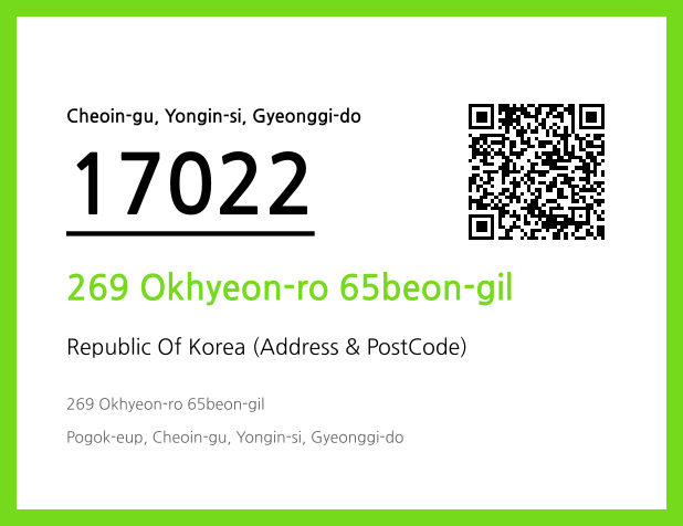 Address and Postal Code QR Code Image (CC BY 4.0)
