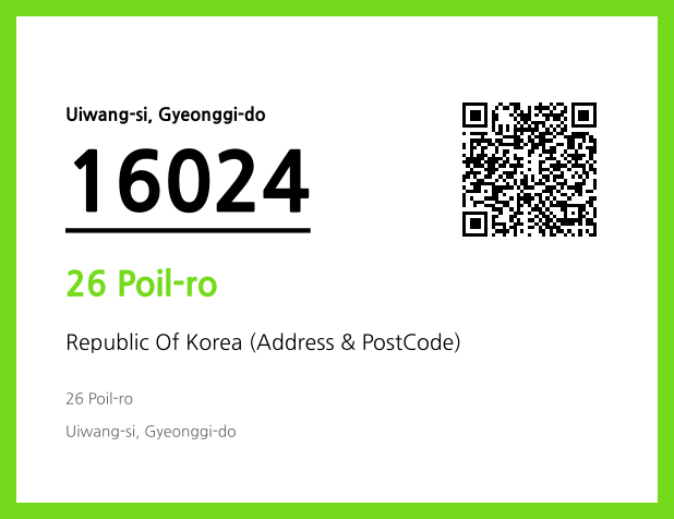 Address and Postal Code QR Code Image (CC BY 4.0)