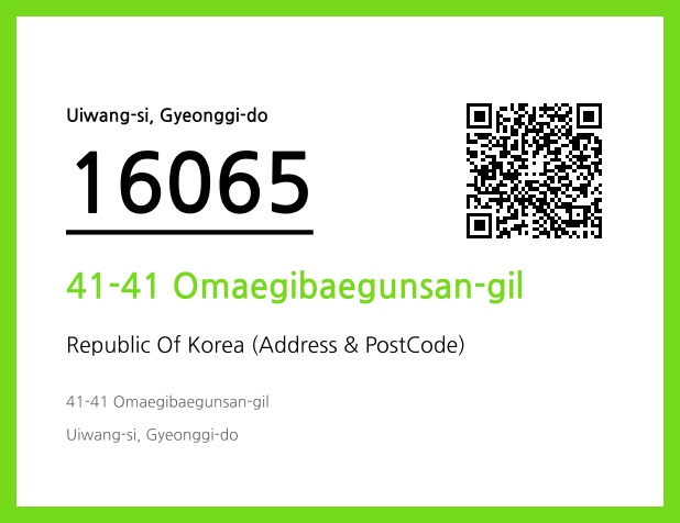 Address and Postal Code QR Code Image (CC BY 4.0)
