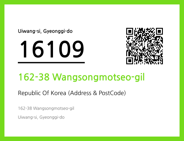 Address and Postal Code QR Code Image (CC BY 4.0)