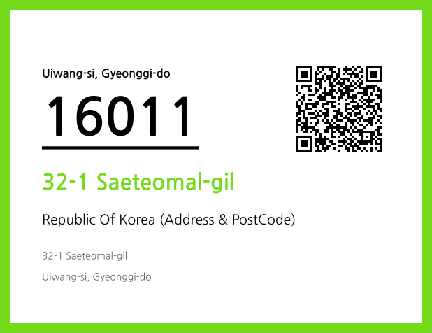 Address and Postal Code QR Code Image (CC BY 4.0)