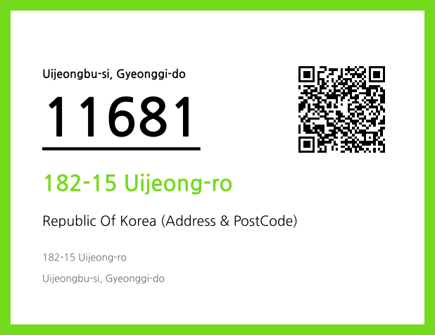 Address and Postal Code QR Code Image (CC BY 4.0)