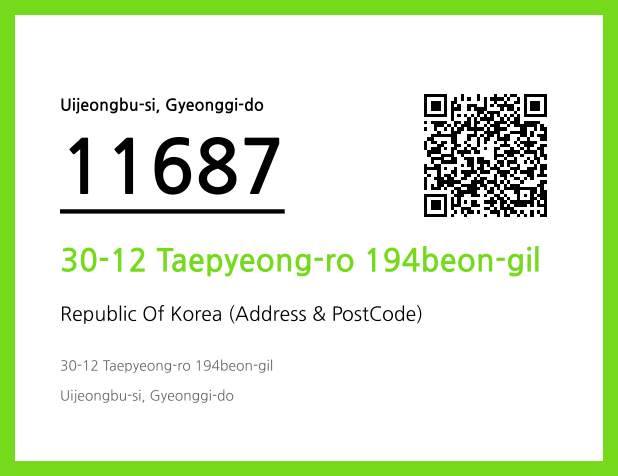 CC BY 4.0 Address and Postal Code QR Code Image (CC BY 4.0)
