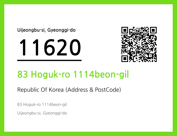 Address and Postal Code QR Code Image (CC BY 4.0)