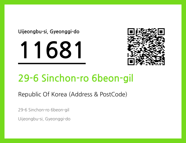 Address and Postal Code QR Code Image (CC BY 4.0)