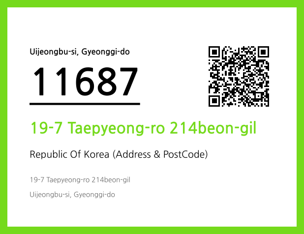 Address and Postal Code QR Code Image (CC BY 4.0)