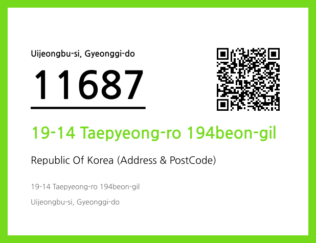 Address and Postal Code QR Code Image (CC BY 4.0)