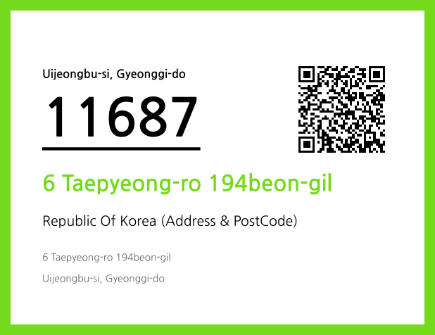 Address and Postal Code QR Code Image (CC BY 4.0)