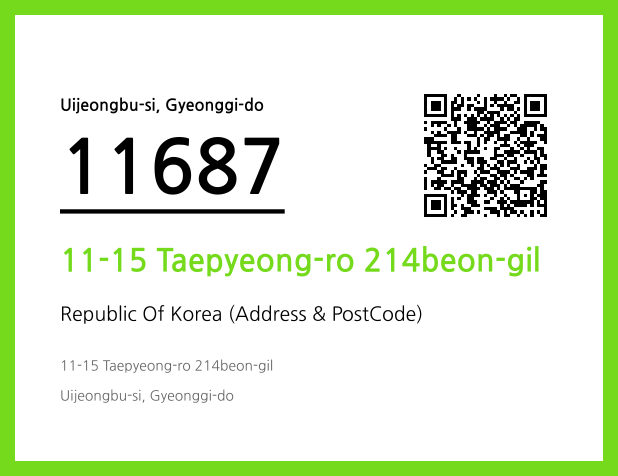 Address and Postal Code QR Code Image (CC BY 4.0)