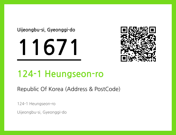 Address and Postal Code QR Code Image (CC BY 4.0)