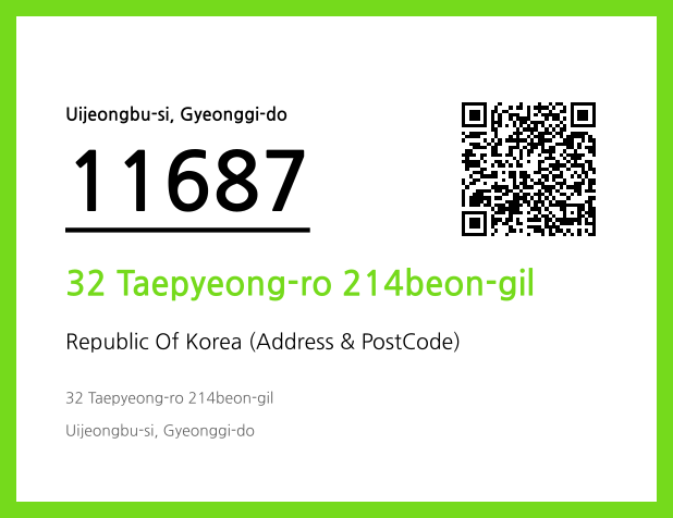 Address and Postal Code QR Code Image (CC BY 4.0)