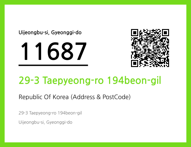 Address and Postal Code QR Code Image (CC BY 4.0)