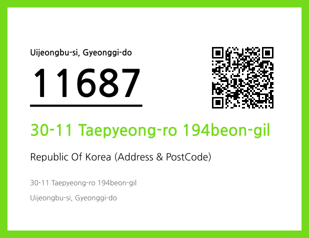 Address and Postal Code QR Code Image (CC BY 4.0)