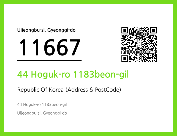 Address and Postal Code QR Code Image (CC BY 4.0)