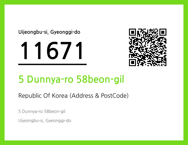 Address and Postal Code QR Code Image (CC BY 4.0)