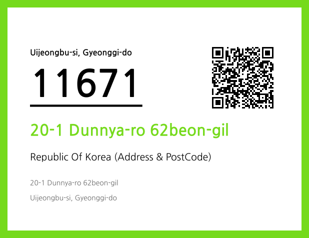 Address and Postal Code QR Code Image (CC BY 4.0)