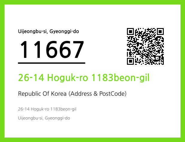 Address and Postal Code QR Code Image (CC BY 4.0)