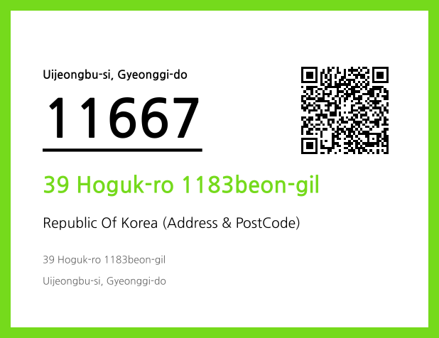 Address and Postal Code QR Code Image (CC BY 4.0)