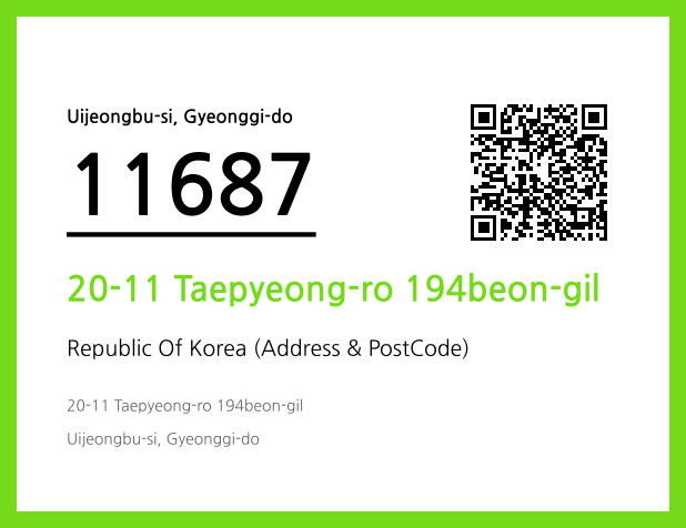 Address and Postal Code QR Code Image (CC BY 4.0)