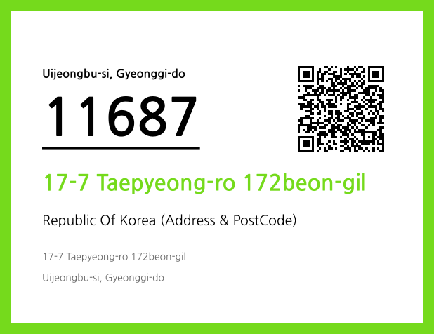 Address and Postal Code QR Code Image (CC BY 4.0)