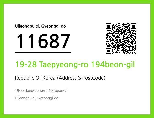 Address and Postal Code QR Code Image (CC BY 4.0)