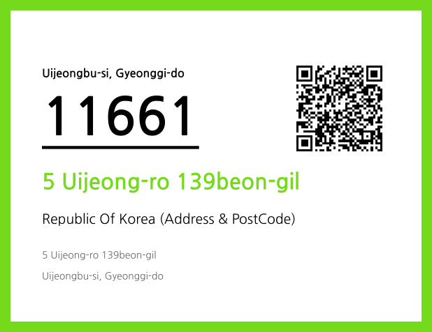 Address and Postal Code QR Code Image (CC BY 4.0)