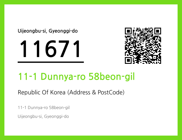 Address and Postal Code QR Code Image (CC BY 4.0)