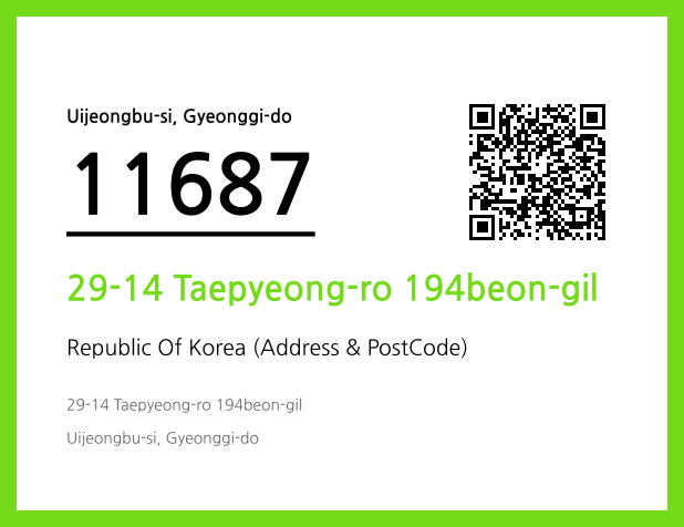 Address and Postal Code QR Code Image (CC BY 4.0)
