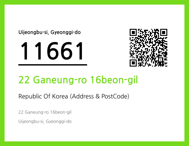 Address and Postal Code QR Code Image (CC BY 4.0)