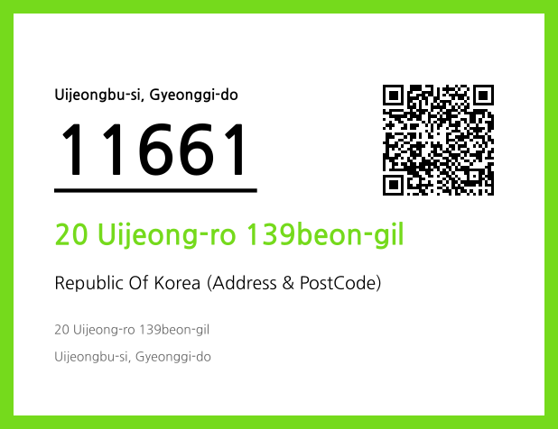 Address and Postal Code QR Code Image (CC BY 4.0)