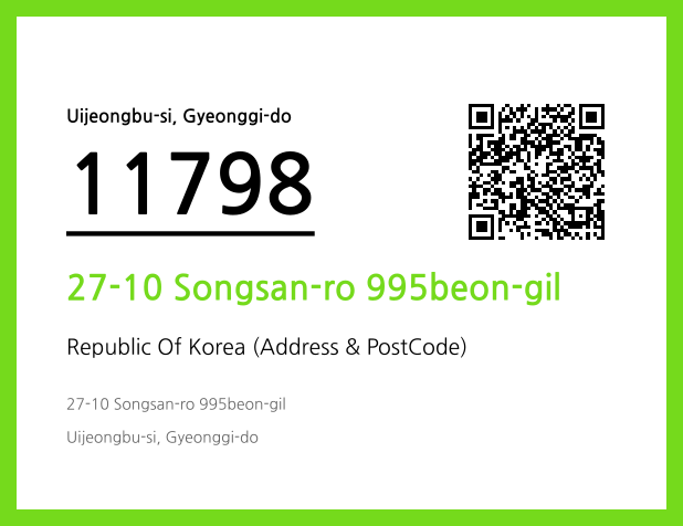 Address and Postal Code QR Code Image (CC BY 4.0)
