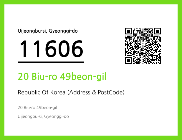 Address and Postal Code QR Code Image (CC BY 4.0)