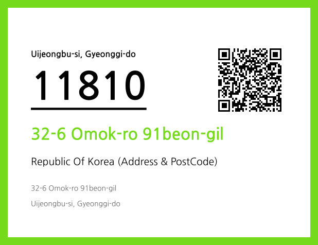 Address and Postal Code QR Code Image (CC BY 4.0)
