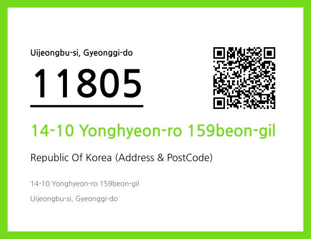 Address and Postal Code QR Code Image (CC BY 4.0)