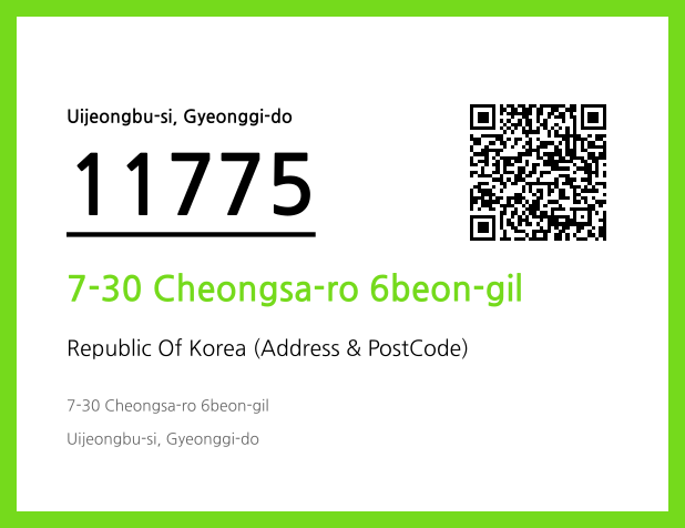 Address and Postal Code QR Code Image (CC BY 4.0)