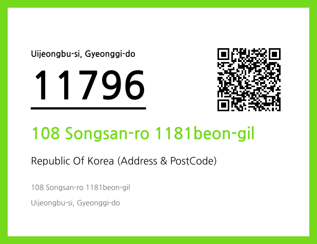 Address and Postal Code QR Code Image (CC BY 4.0)