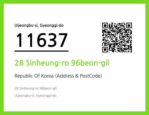 Address and Postal Code QR Code Image (CC BY 4.0)