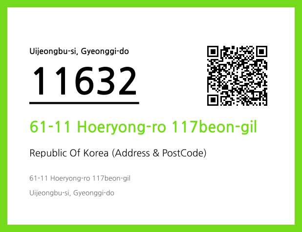 Address and Postal Code QR Code Image (CC BY 4.0)