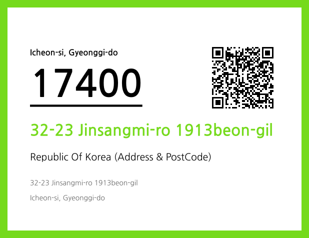 Address and Postal Code QR Code Image (CC BY 4.0)
