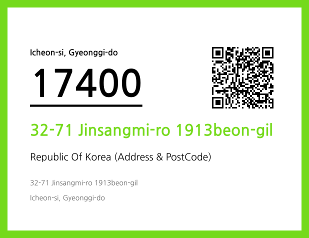 Address and Postal Code QR Code Image (CC BY 4.0)