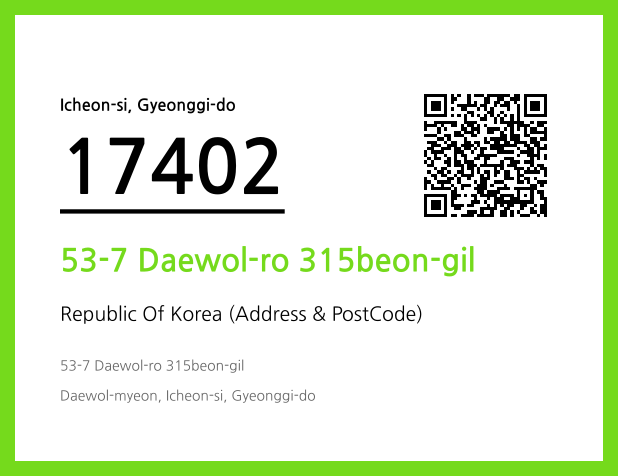 Address and Postal Code QR Code Image (CC BY 4.0)