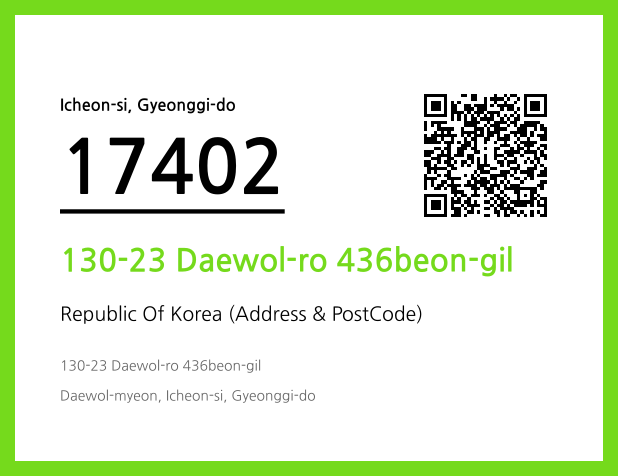 Address and Postal Code QR Code Image (CC BY 4.0)
