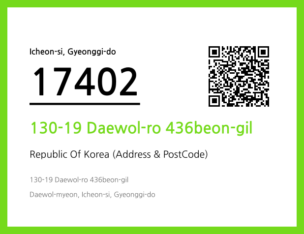 Address and Postal Code QR Code Image (CC BY 4.0)