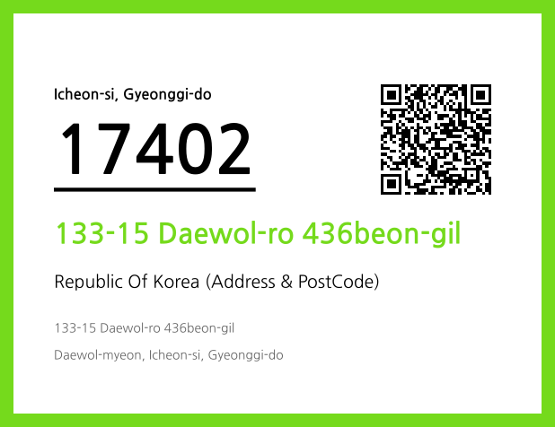 CC BY 4.0 Address and Postal Code QR Code Image (CC BY 4.0)