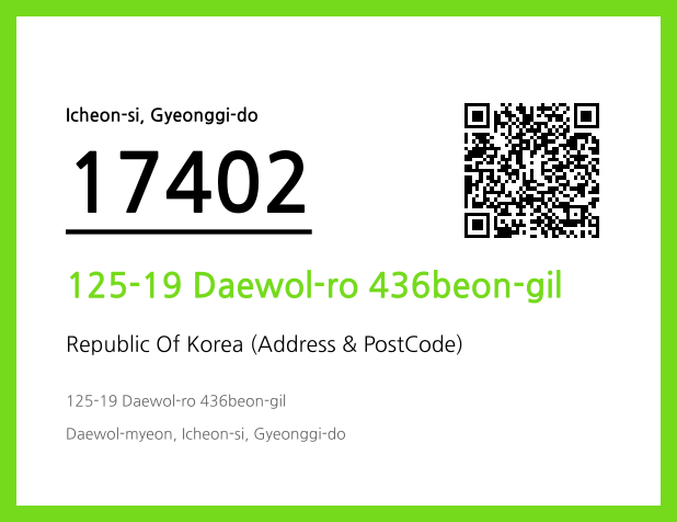 Address and Postal Code QR Code Image (CC BY 4.0)