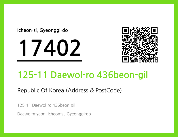 CC BY 4.0 Address and Postal Code QR Code Image (CC BY 4.0)