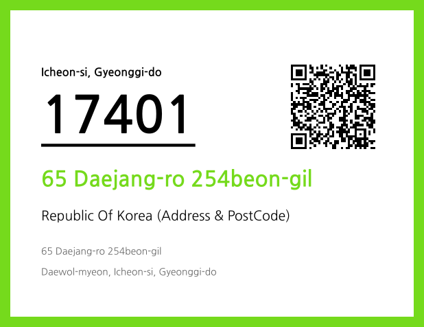 Address and Postal Code QR Code Image (CC BY 4.0)